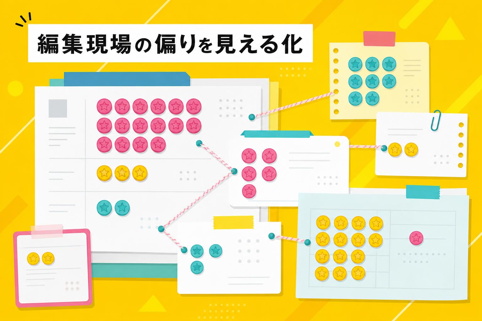 編集フローを止める“情報の偏り”をどう可視化したか——品質指標と運用ルールの設計の内容を図解したサムネイル